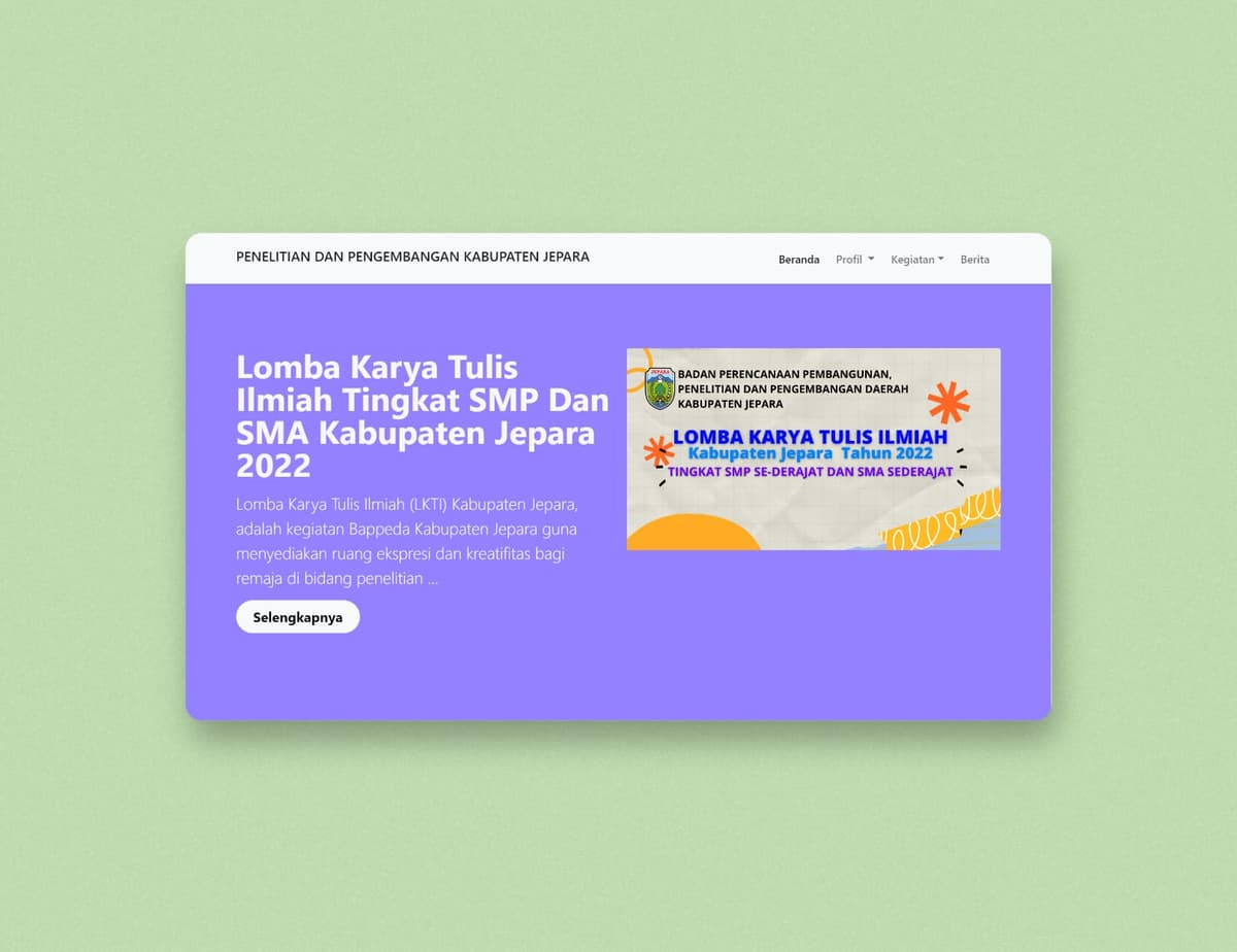 SIMADU (Sistem Informasi Terpadu) Bappeda Jepara