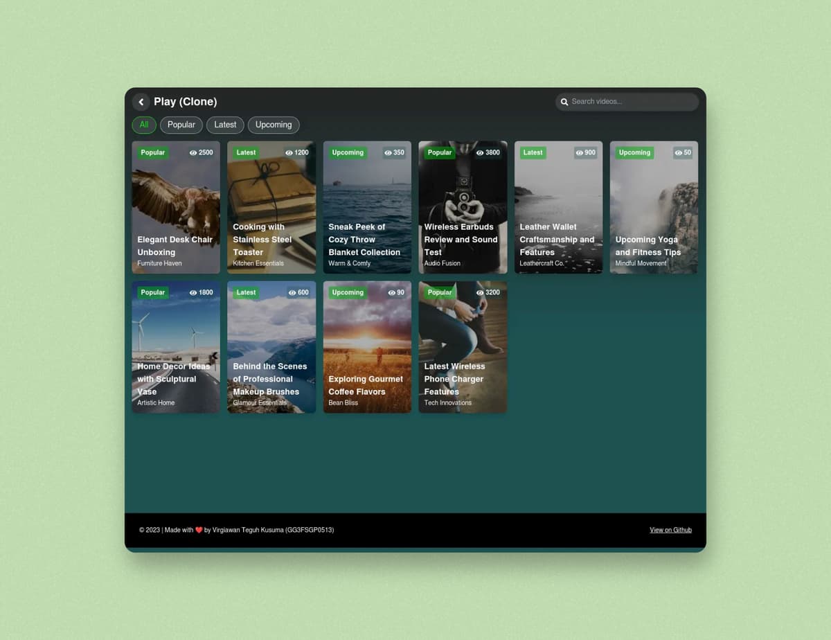 Tokopedia Play (Clone)