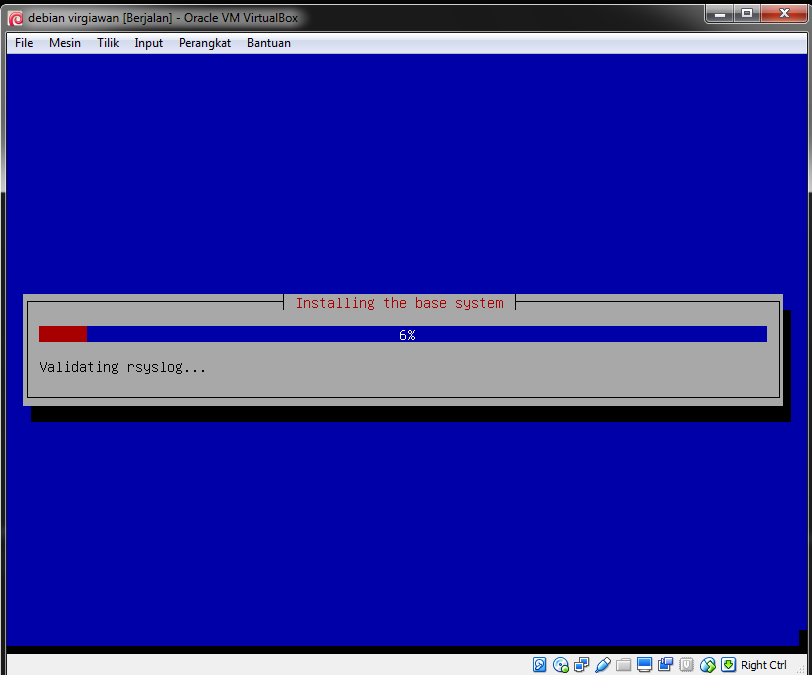 Install Debian di Virtualbox