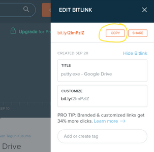Cara memperpendek URL (short link) menggunakan Bit.ly