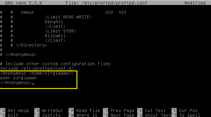 Cara install dan konfigurasi FTP server di debian