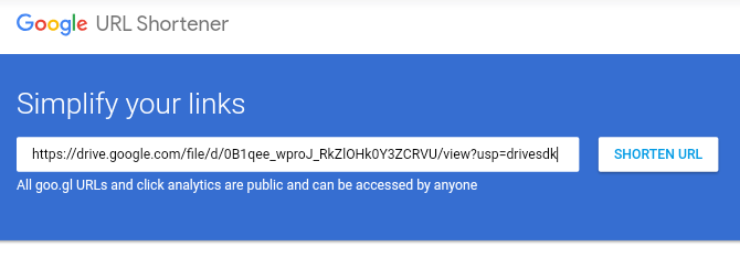 Cara memperpendek link (short link) menggunakan Google