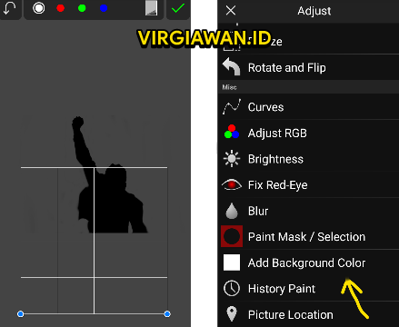 tutorial membuat Foto Siluet Menggunakan Android